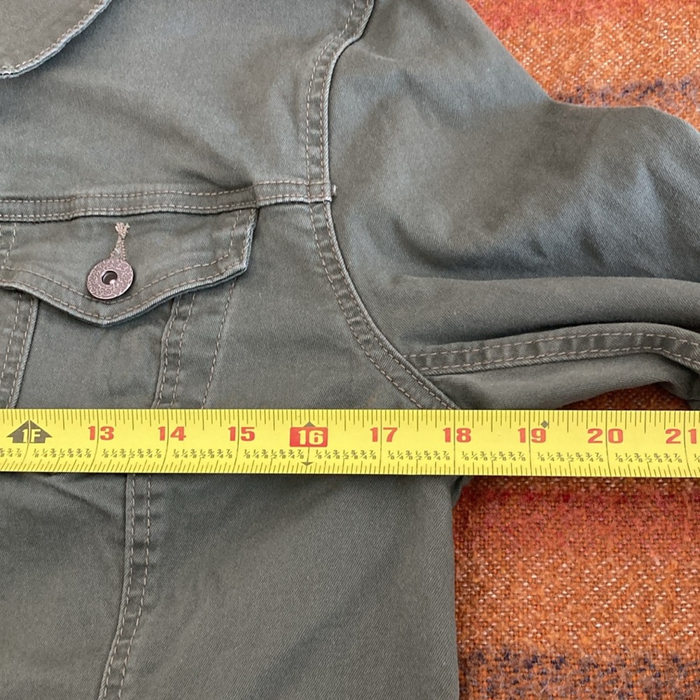 Signatures Studio olive denim jacket - Picture 9 of 10